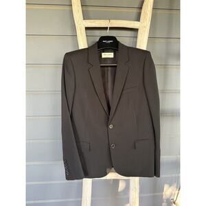 ✨ SAINT LAURENT - New Fitted Black Wool Blazer - FR 40 Medium US 6 ✨VG18 2016